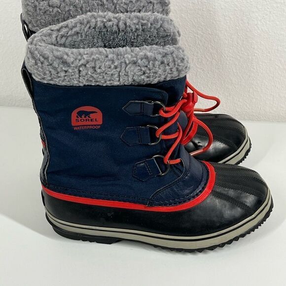 Winter boots Sorel size 6 Waterproof Blue Red - Picture 5 of 11